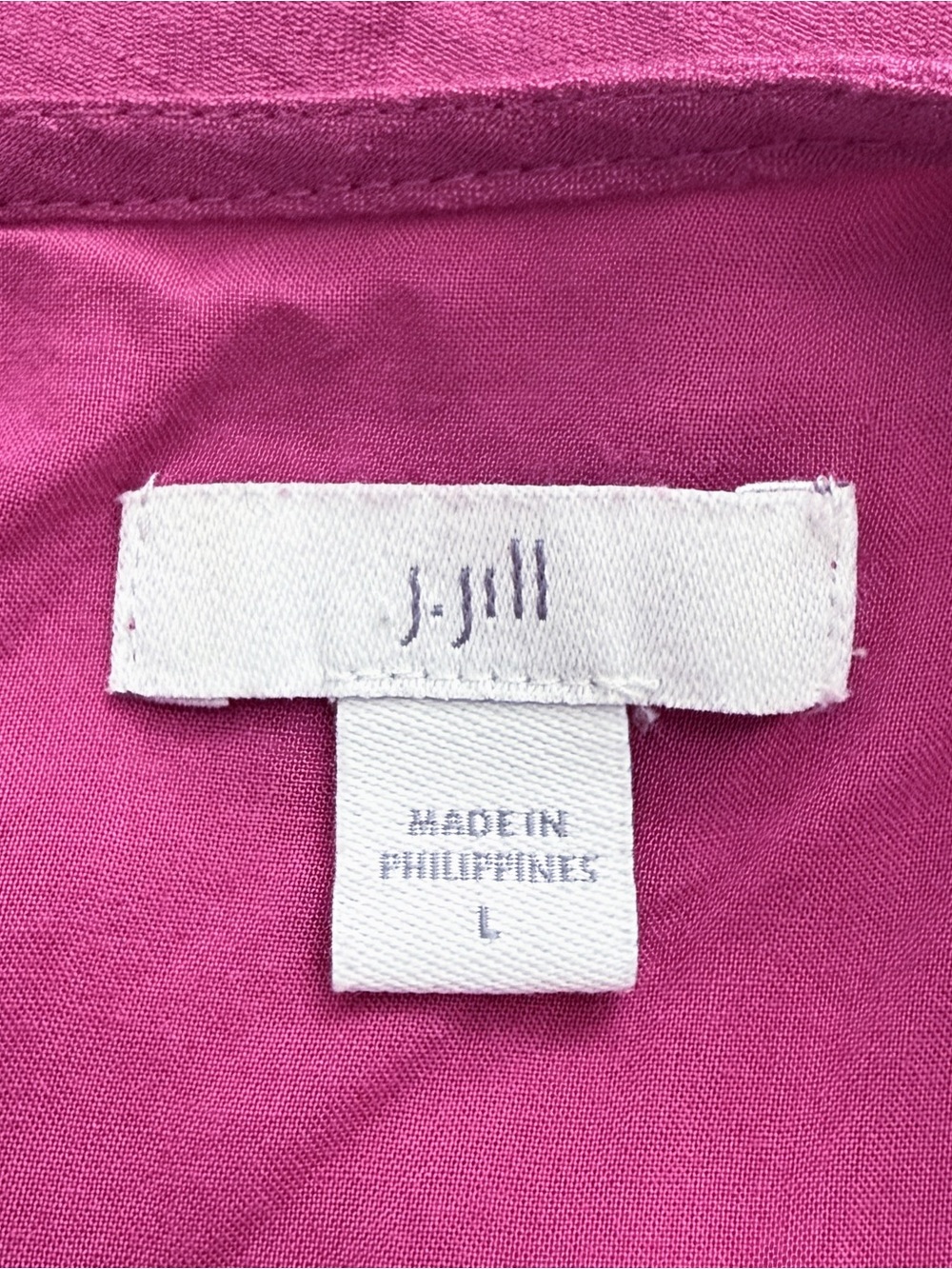 J Jill Raspberry Crush Sleeveless Pintuck Tiered A Line Relaxed Midi Dress Large - Picture 8 of 10